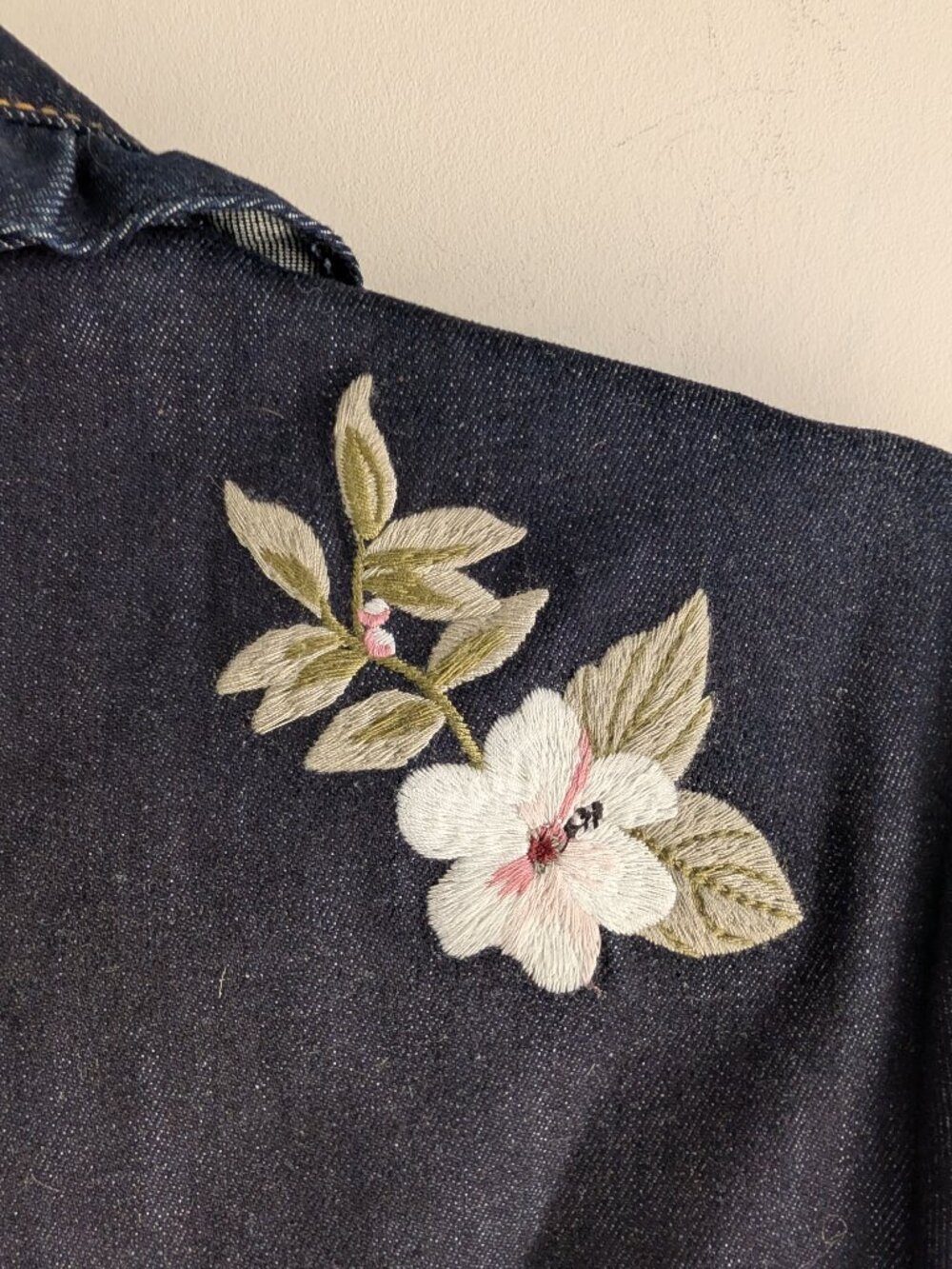 Kate Spade Denim Floral Embroidered Shirt Dress - Picture 15 of 16